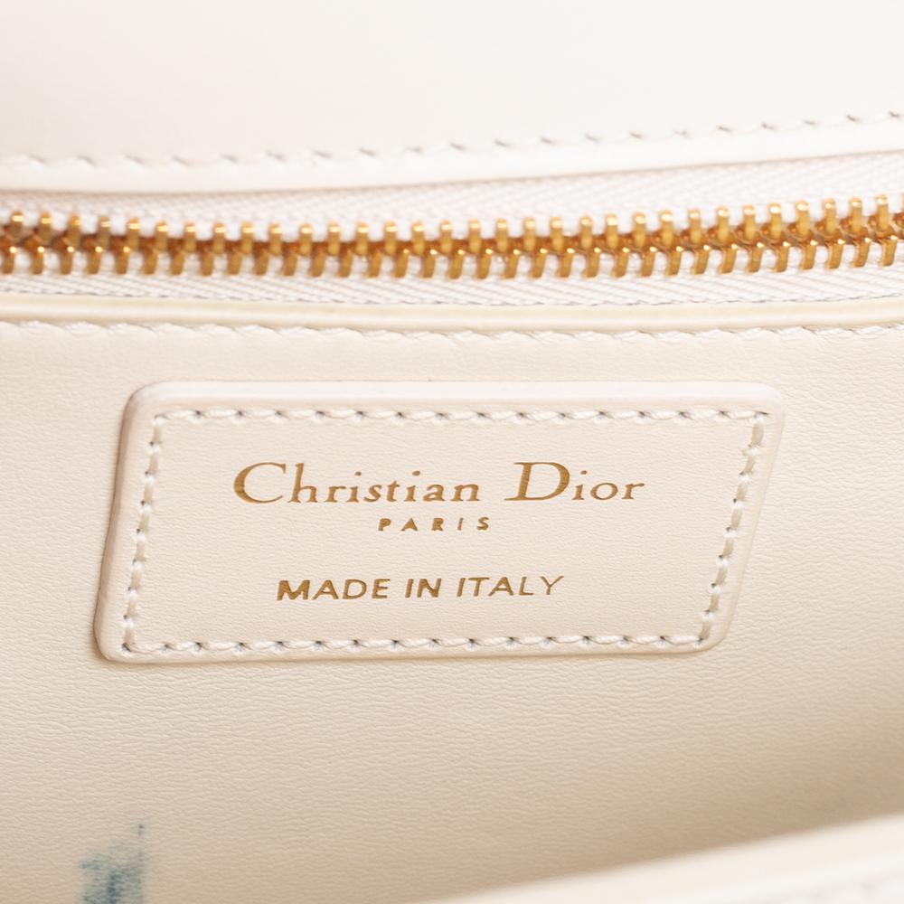 Dior Cream Leather Montaigne 30 Flap Shoulder Bag 1