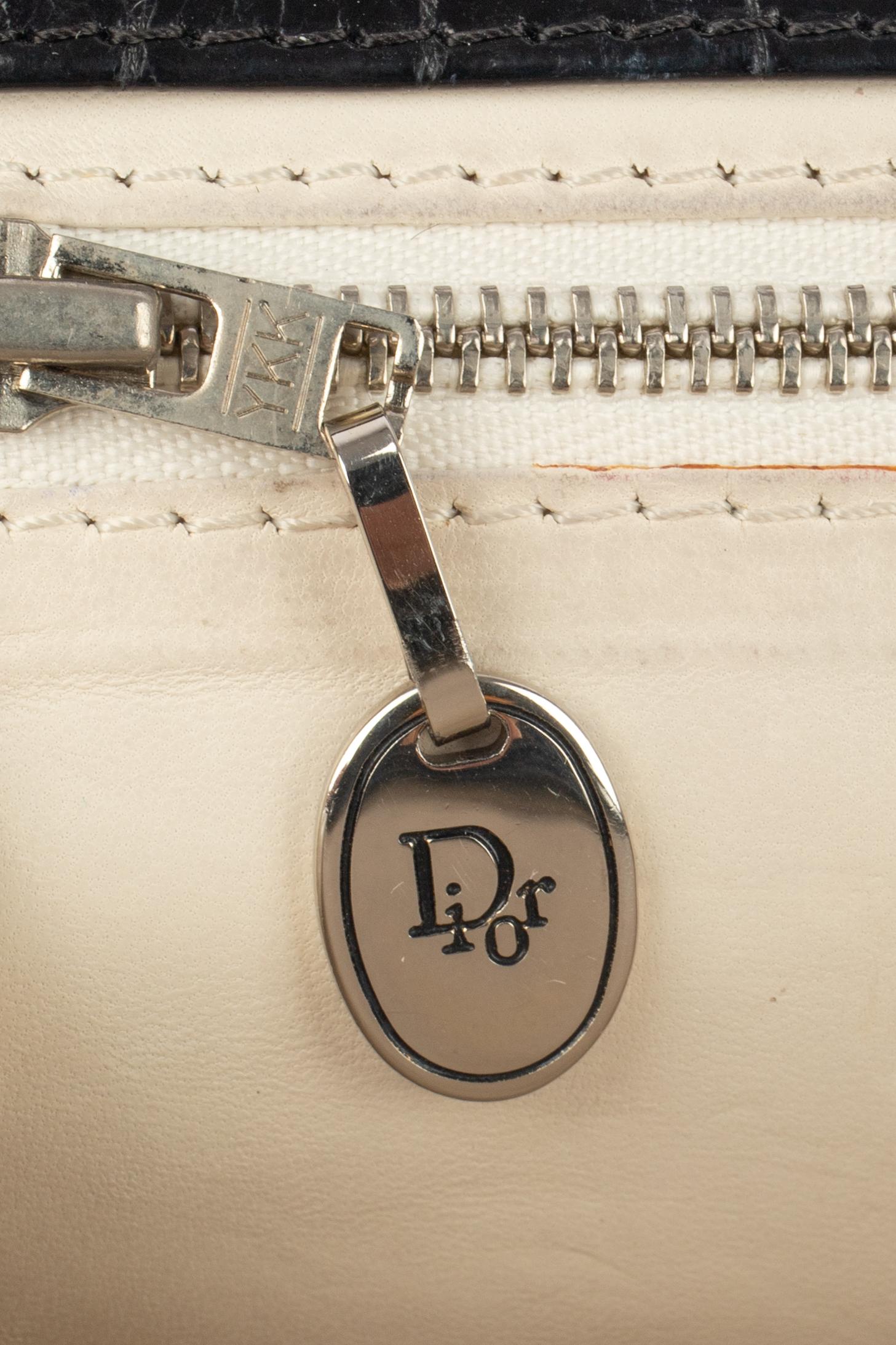 Dior crocodile handbag For Sale 5