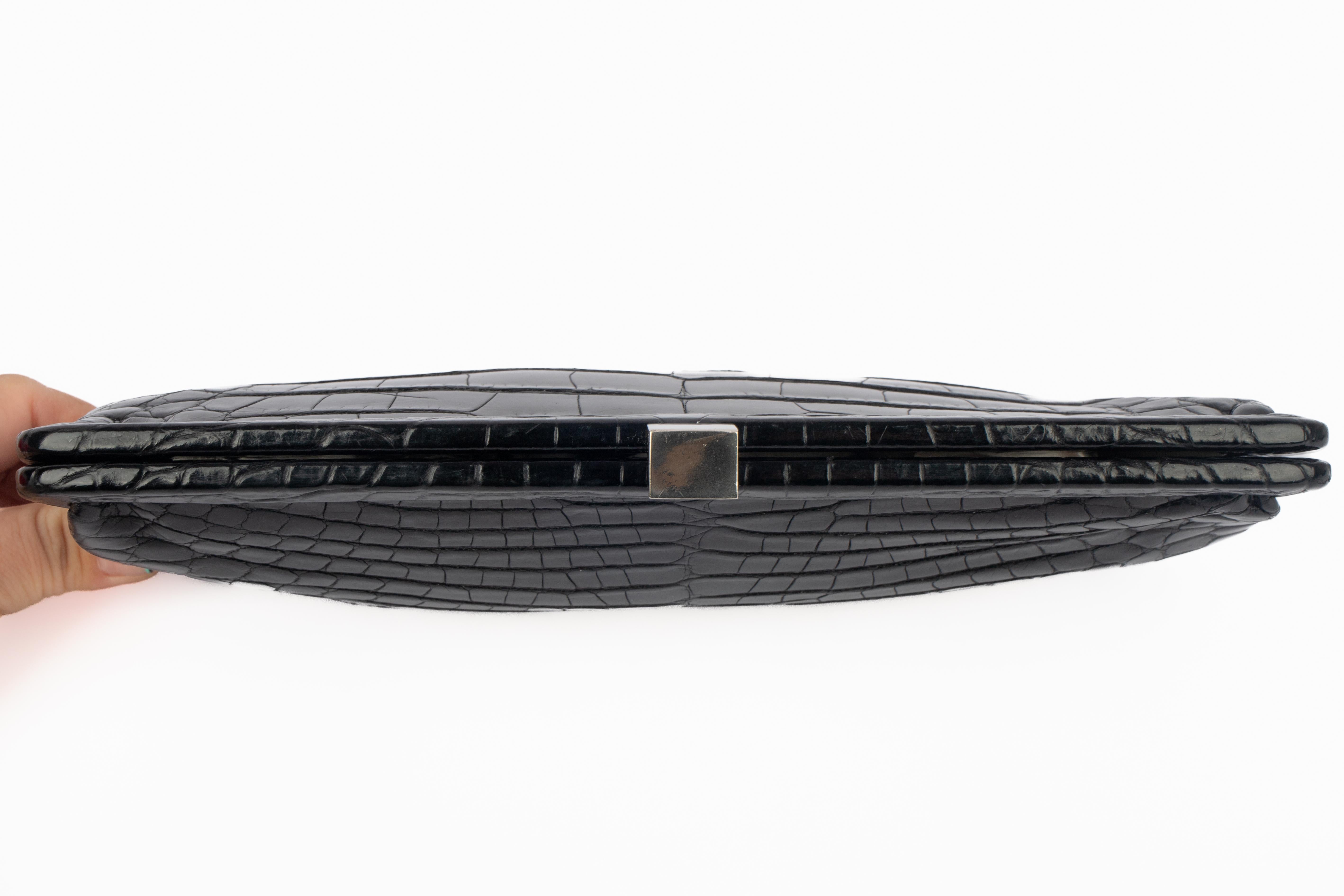 Dior crocodile handbag For Sale 3