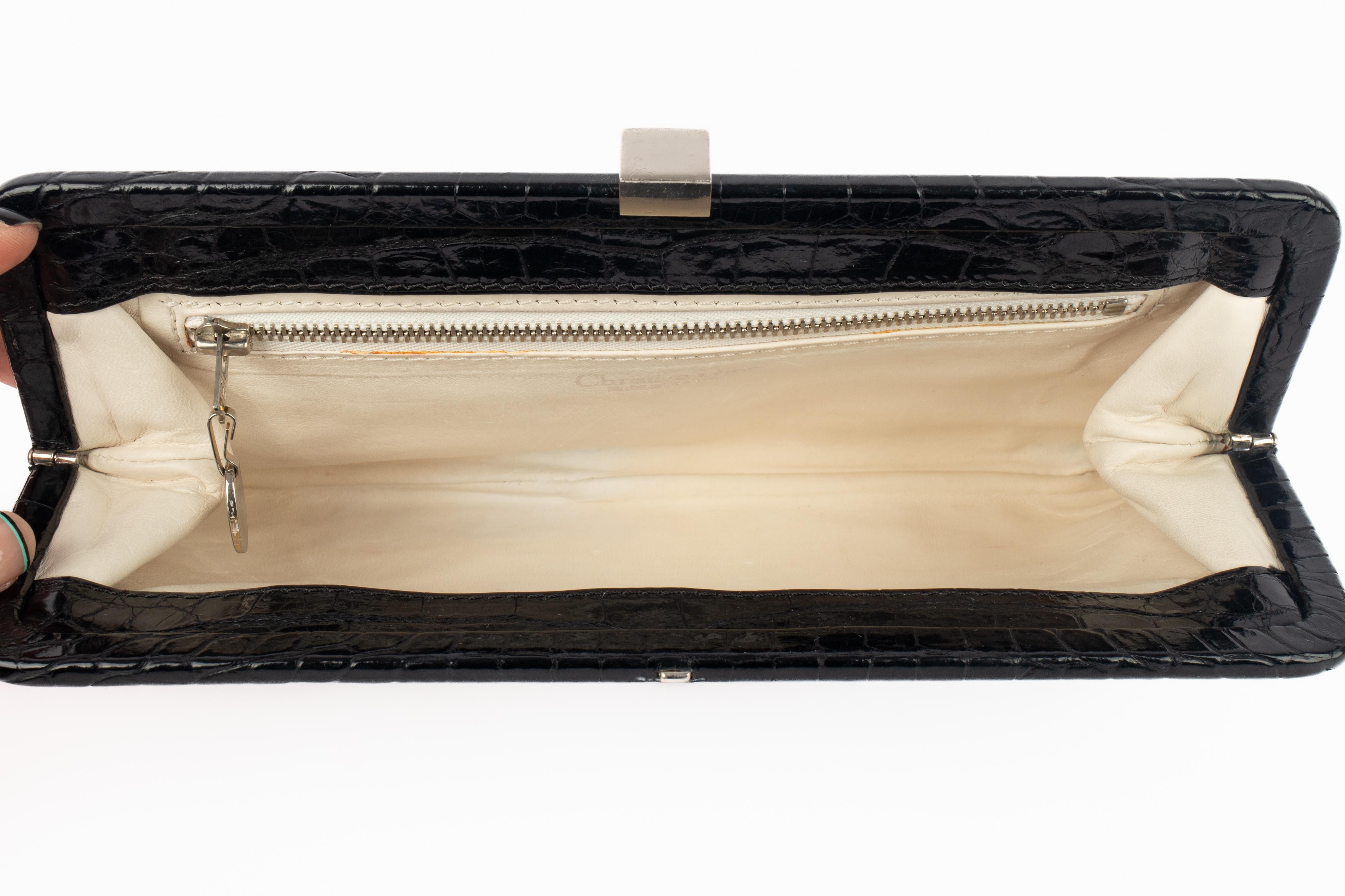 Dior crocodile handbag For Sale 4