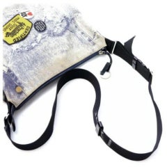 Dior Crossbody Galliano Miss Diorella Patches Rare 872900 Blue Denim Messenger