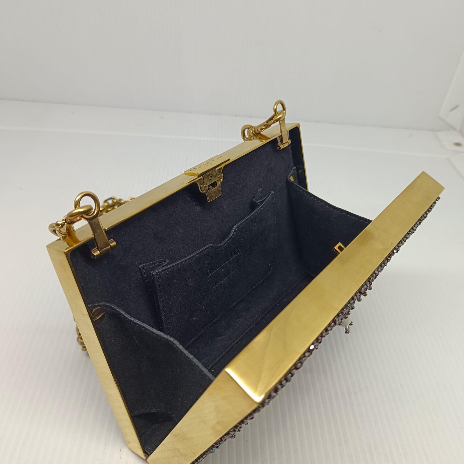 Dior Cruise 2018 Beaded Frame Chain Clutch 5