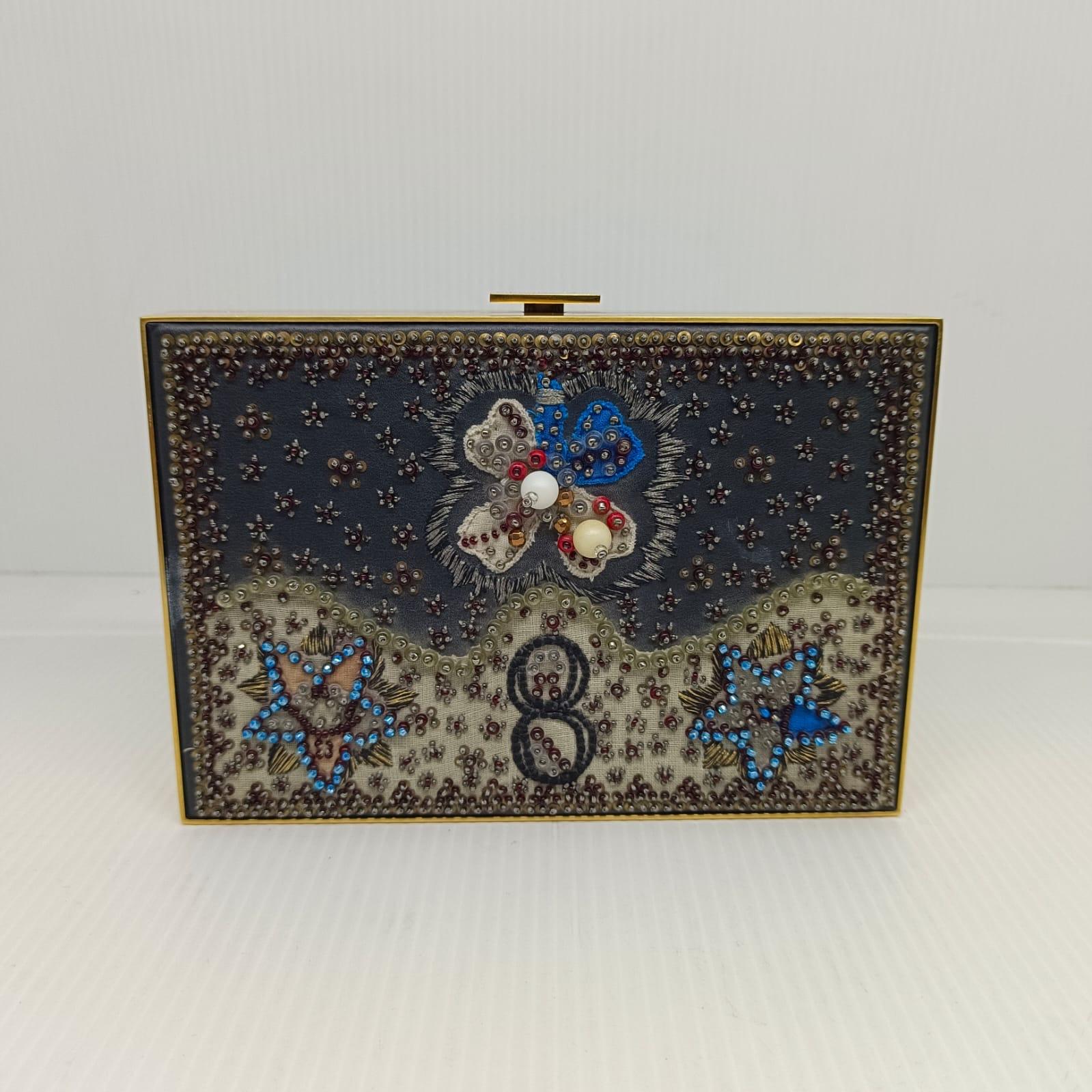 Dior Cruise 2018 Beaded Frame Chain Clutch 1