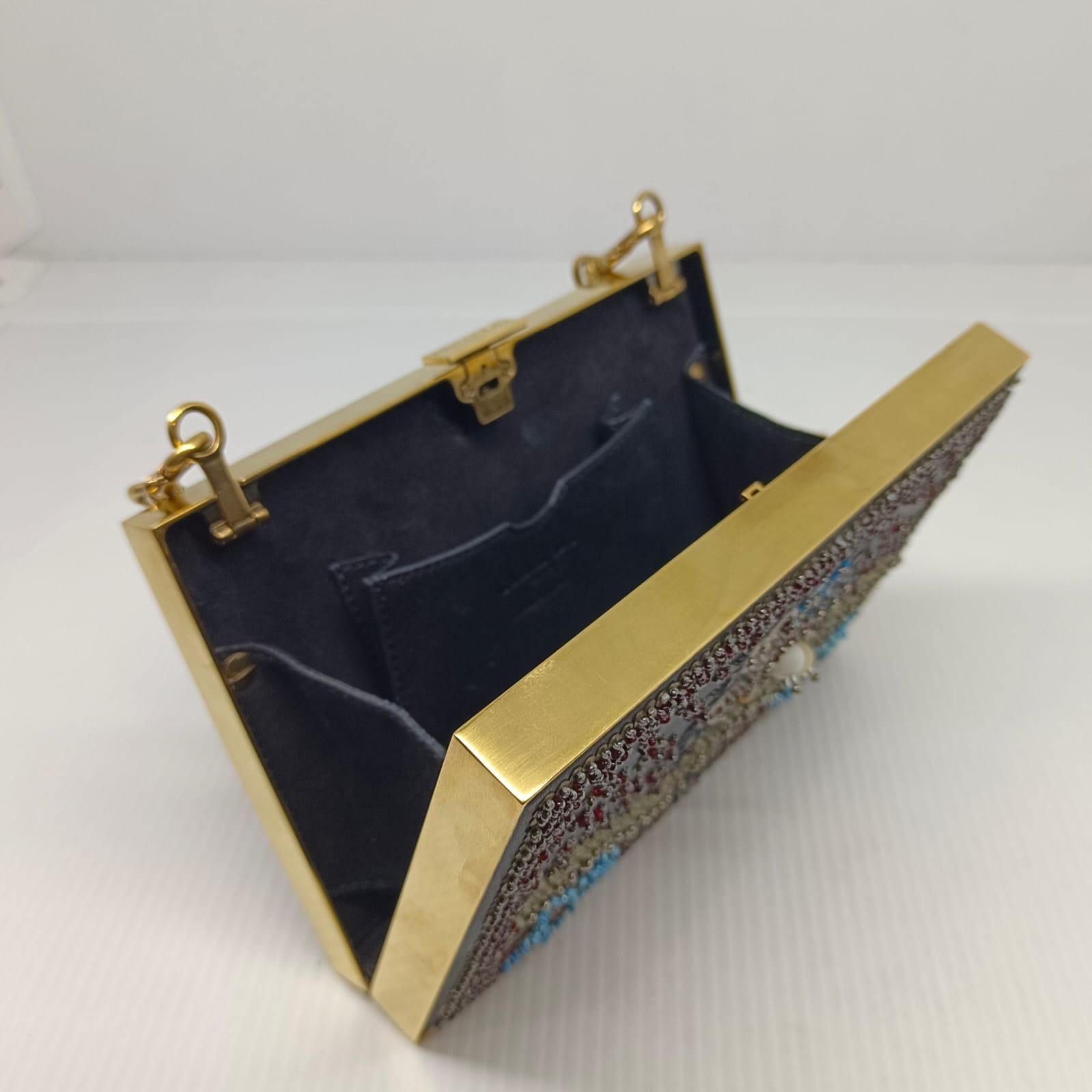 Dior Cruise 2018 Beaded Frame Chain Clutch 4