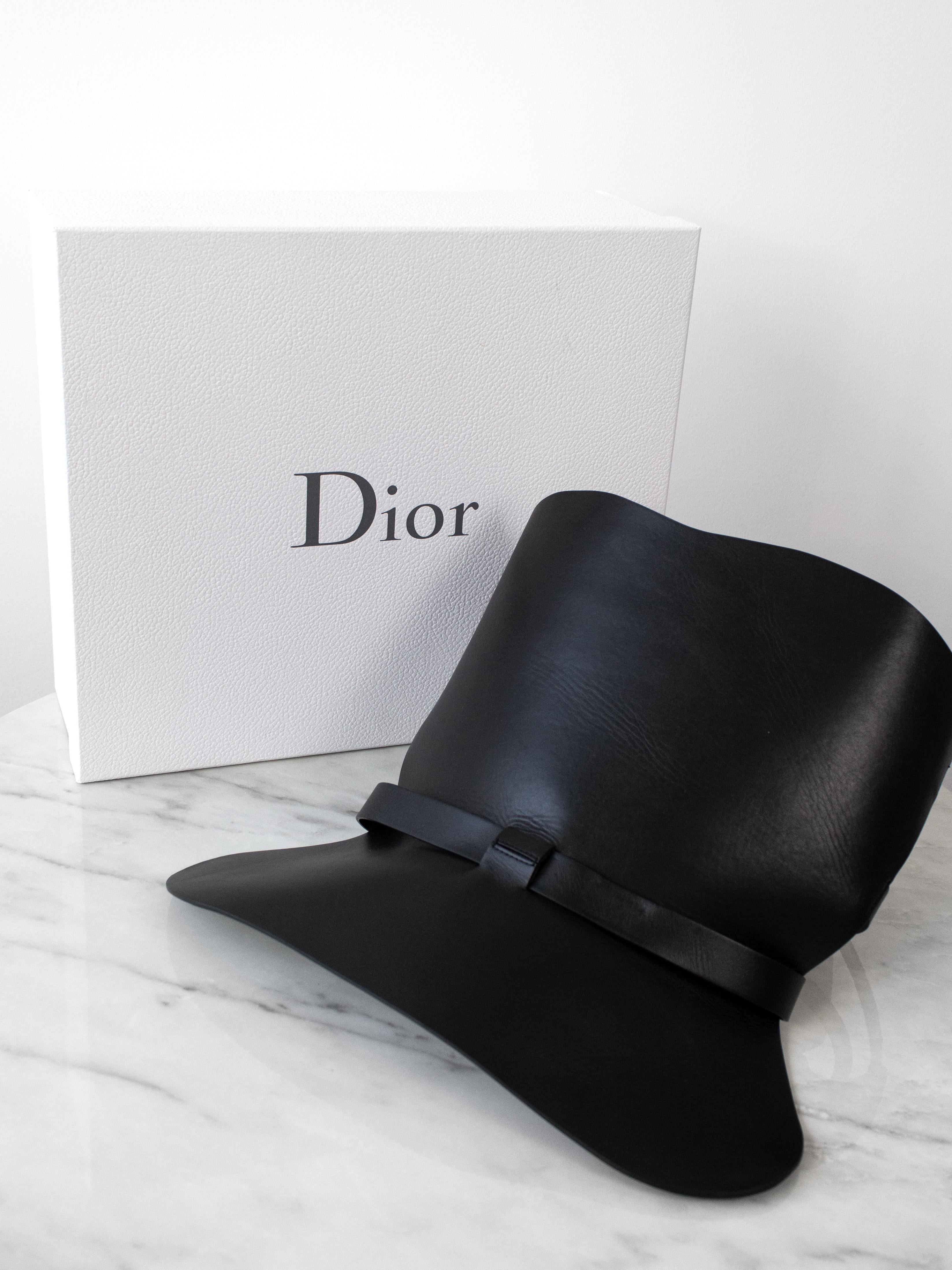 Dior Cruise 2019 Black Calfskin Leather Buckle Bustier Corset Top 2