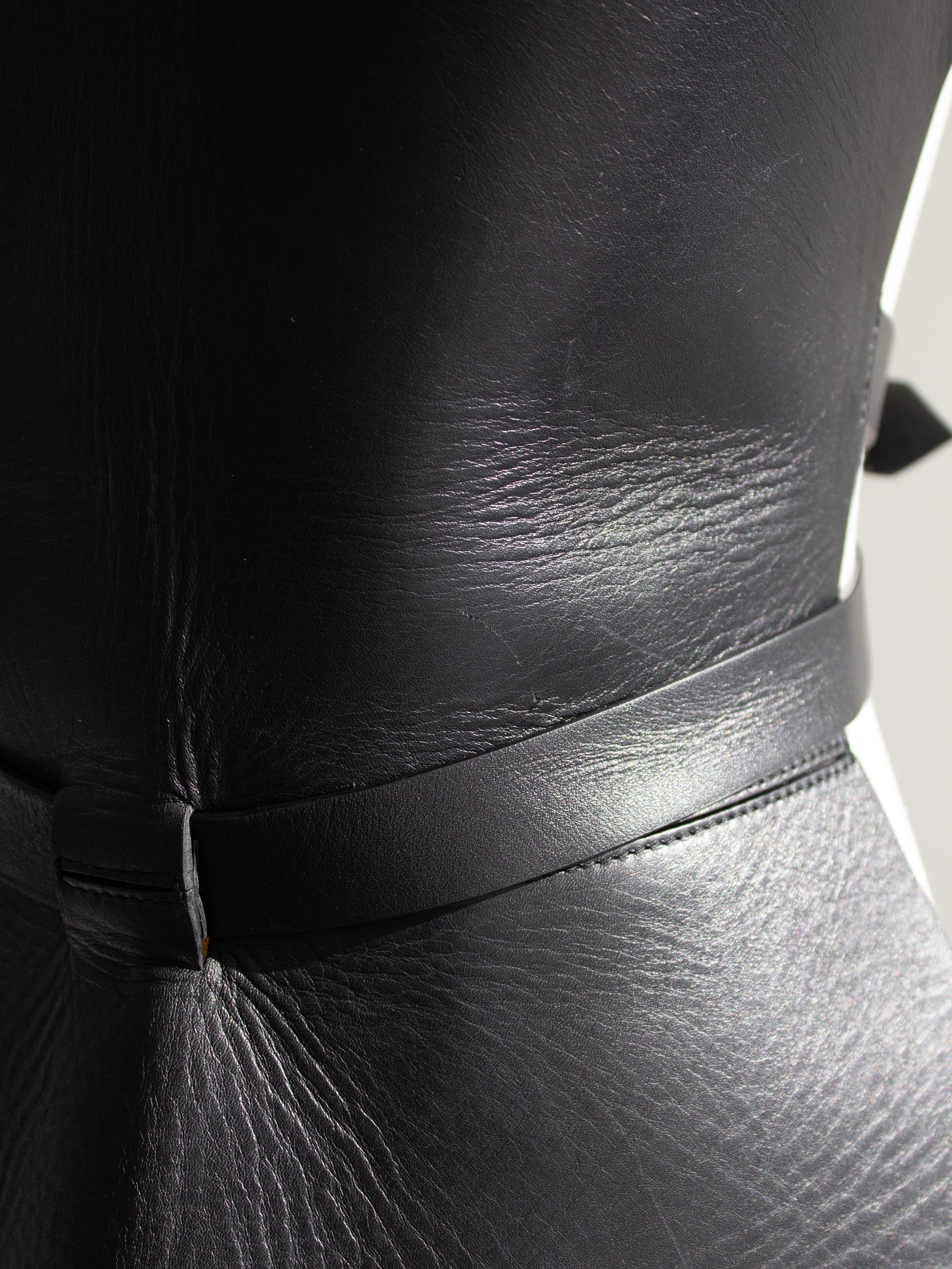 Dior Cruise 2019 Black Calfskin Leather Buckle Bustier Corset Top 5