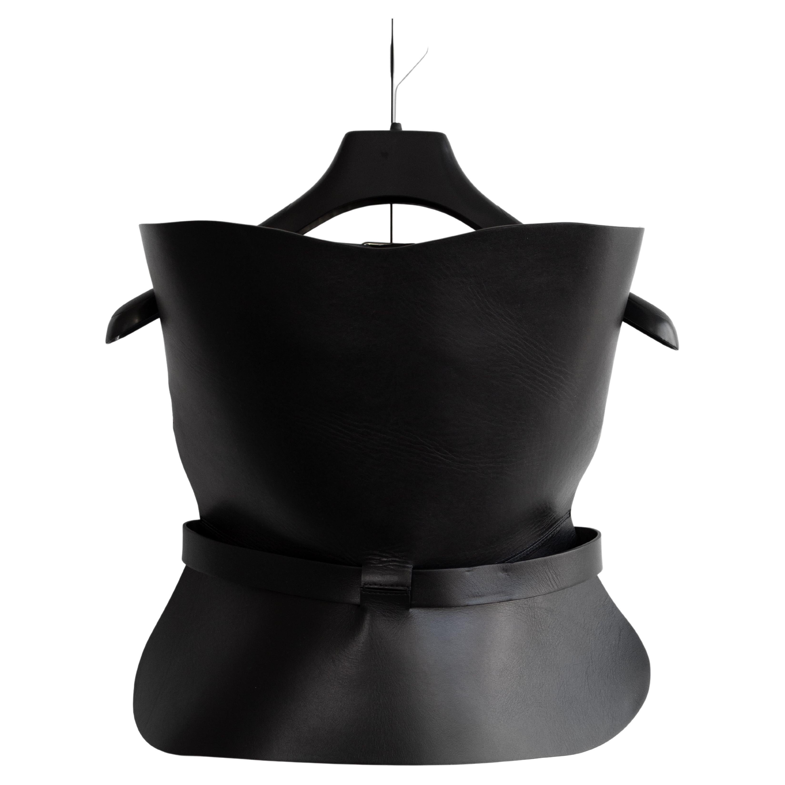 Dior Cruise 2019 Black Calfskin Leather Buckle Bustier Corset Top at 1stDibs