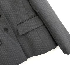 Dior Cruise 2023 Grey Pinstripe Bar Jacket