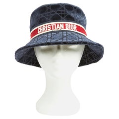 Dior D Bobby Velvet Cannage Navy T58 New