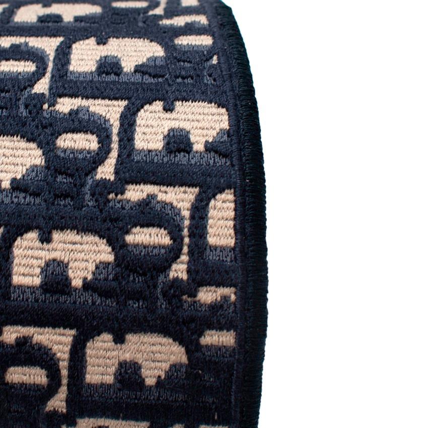 Dior D-Oblique Jacquard Monogram Headband In Excellent Condition For Sale In London, GB
