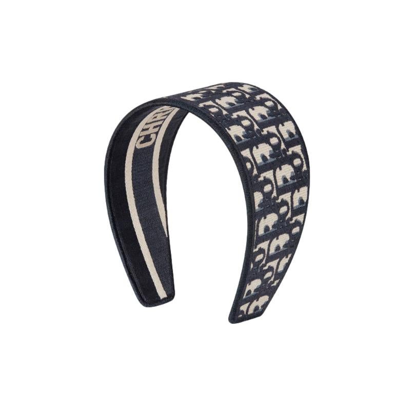 Dior DOblique Jacquard Monogram Headband For Sale at 1stDibs