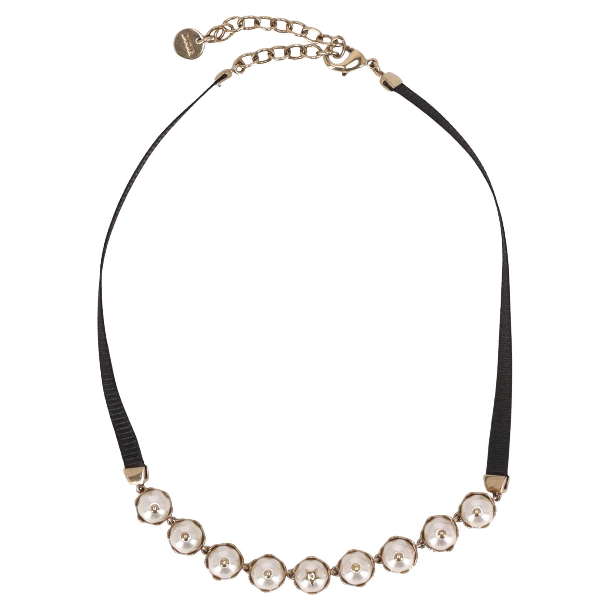 Dior D-Renaissance Pearl Choker Necklace