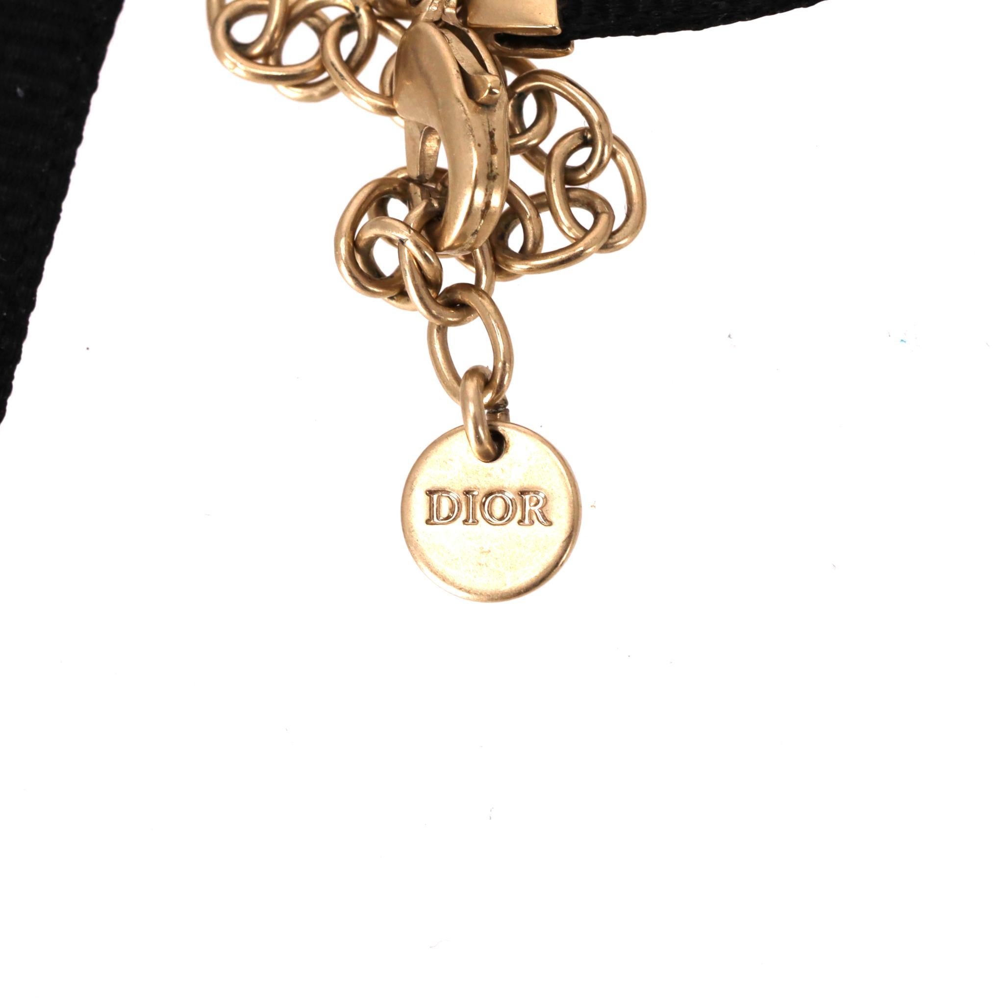 Dior D-Renaissance Soleil Pearl Choker With A Sun Pendant For Sale 2