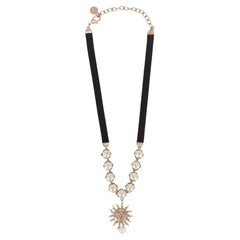 Dior D-Renaissance Soleil Pearl Choker With A Sun Pendant