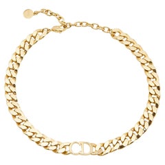 Dior Danseuse Étoile Gold Tone Choker Necklace