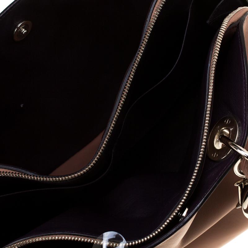 Dior Dark Beige Leather Diorissimo Dome Bag 2