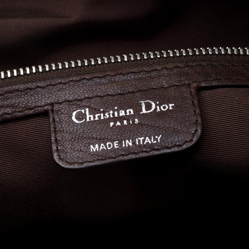 Dior Dark Brown Leather Karenina Hermitage Satchel 1