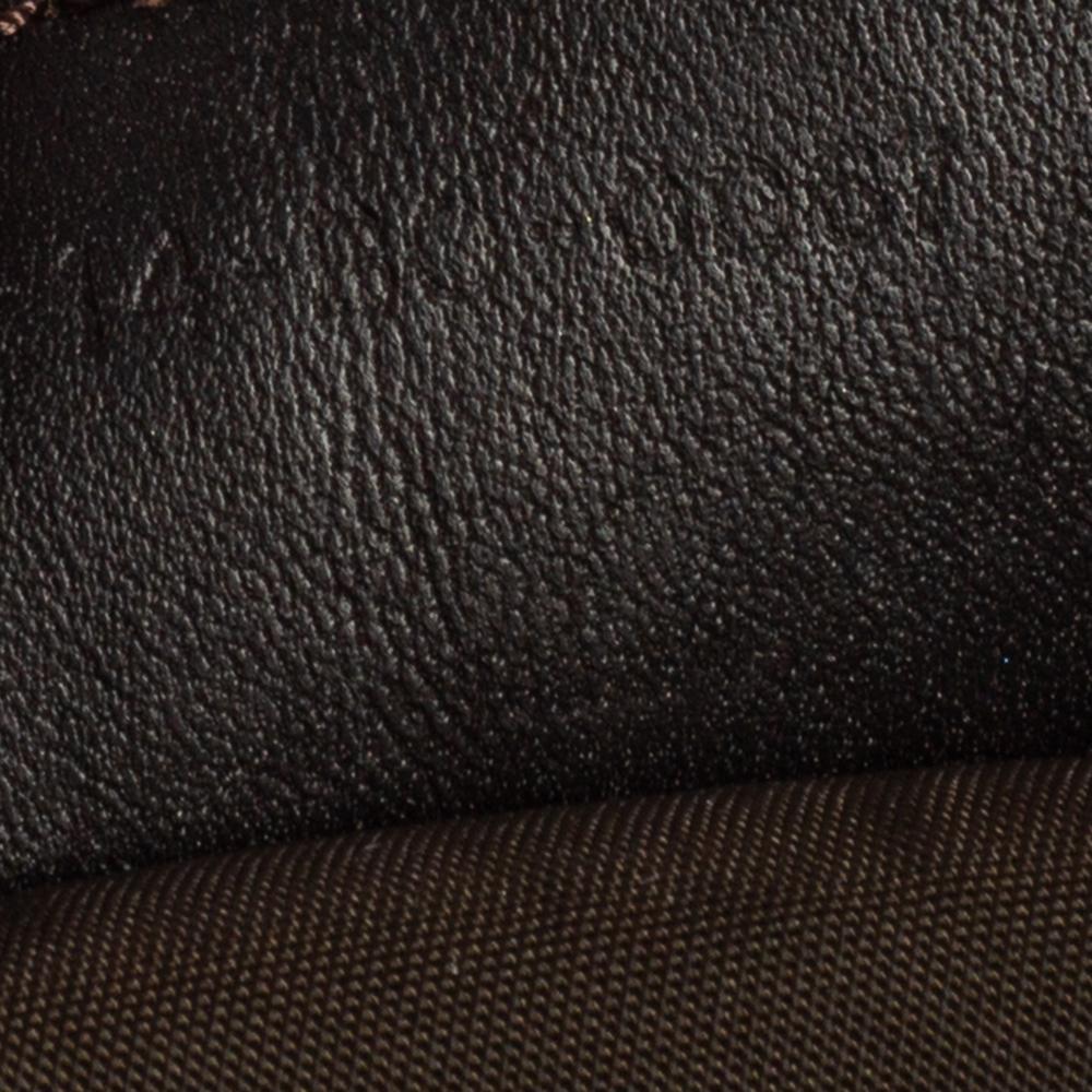 Dior Dark Brown Oblique Nylon and Leather Ethnic Hobo 4