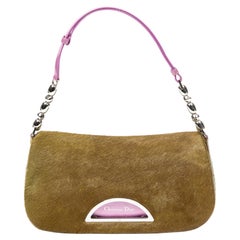 Dior Dark Green/Fuchsia Malice Flap