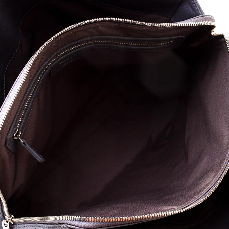 Dior Dark Grey Cannage Leather Lady Dior Zipped Shopper Tote 3