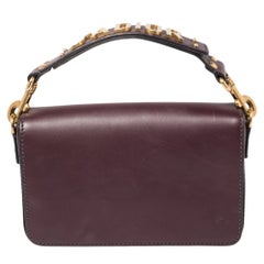 Dior Dark Purple Leather J'adior Flap Clutch