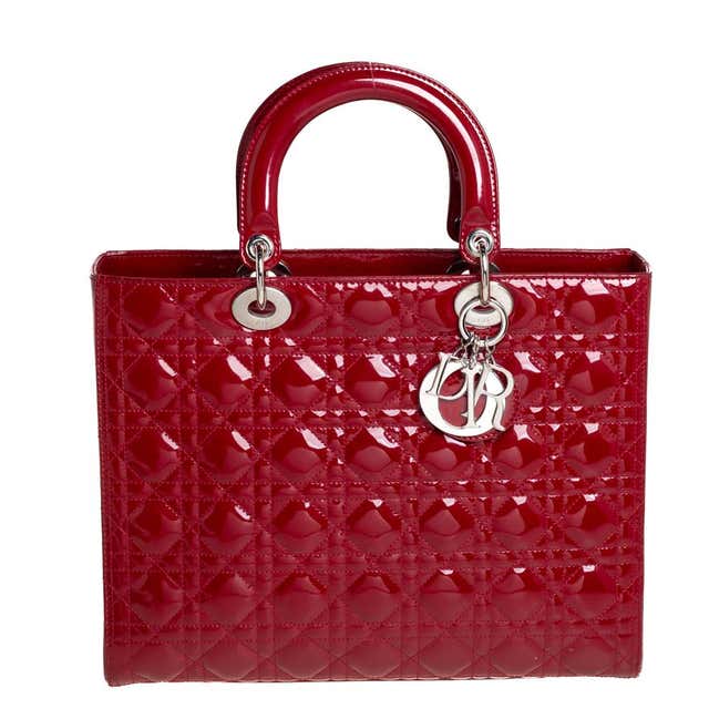Dior Multicolor Leather Medium Lady Dior Tote For Sale at 1stDibs