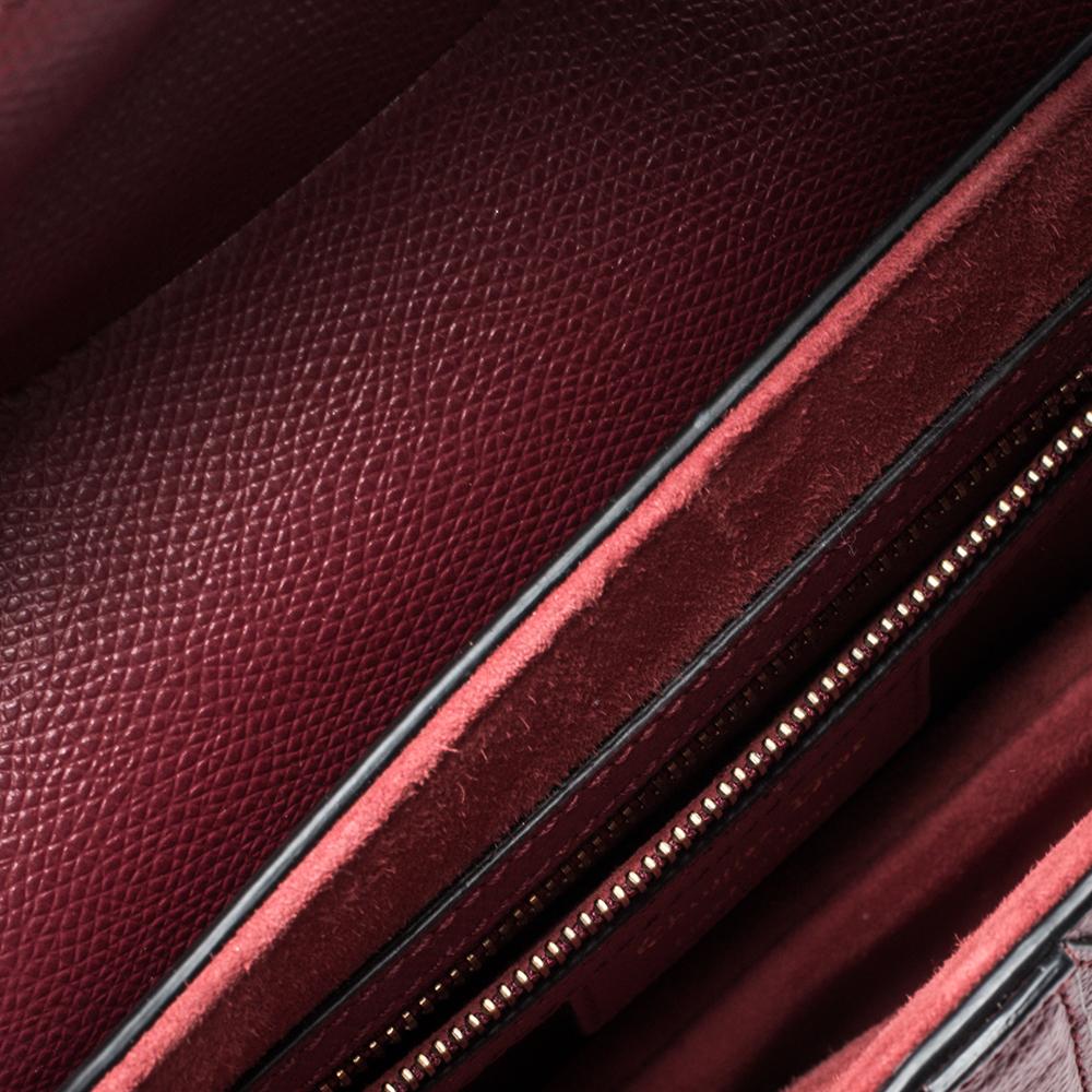Dior - Sac à dos en cuir rouge foncé 5