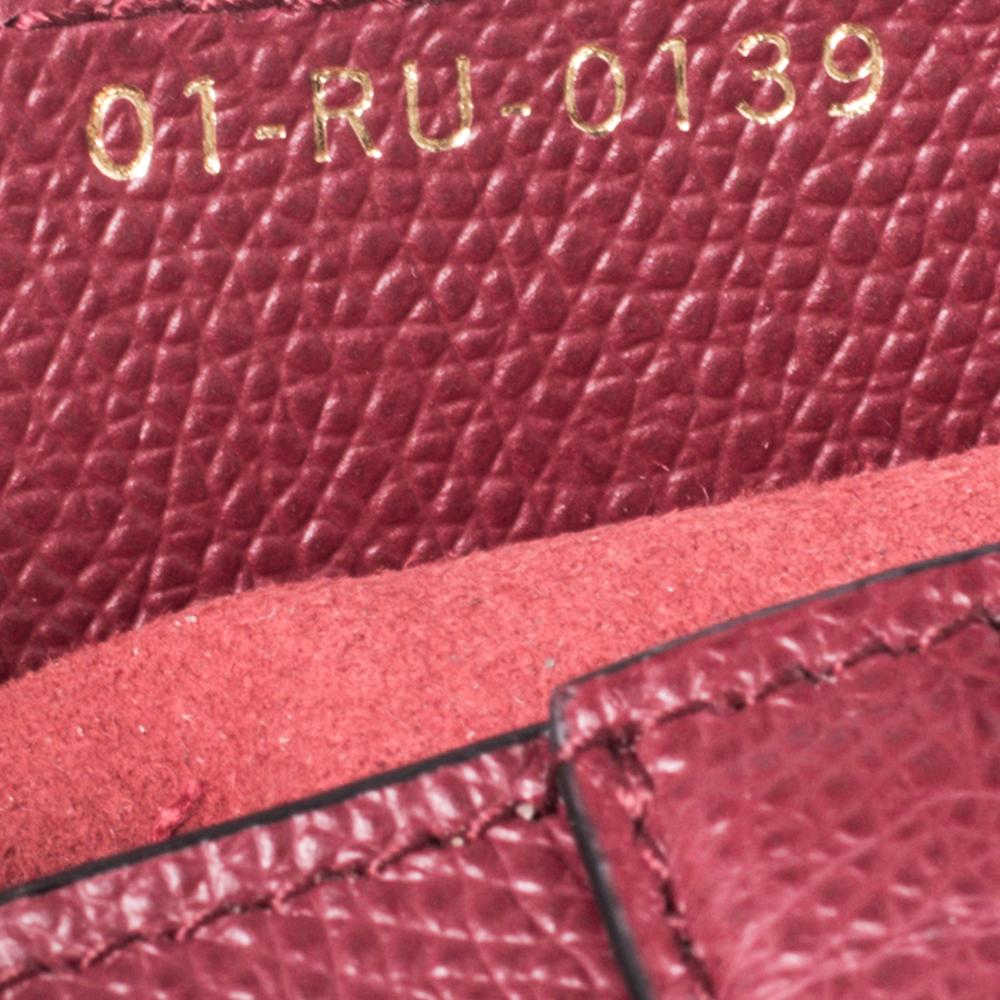 Dior - Sac à dos en cuir rouge foncé 3
