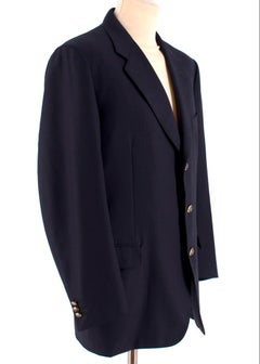 Dior deep-navy wool-blend blazer XXL