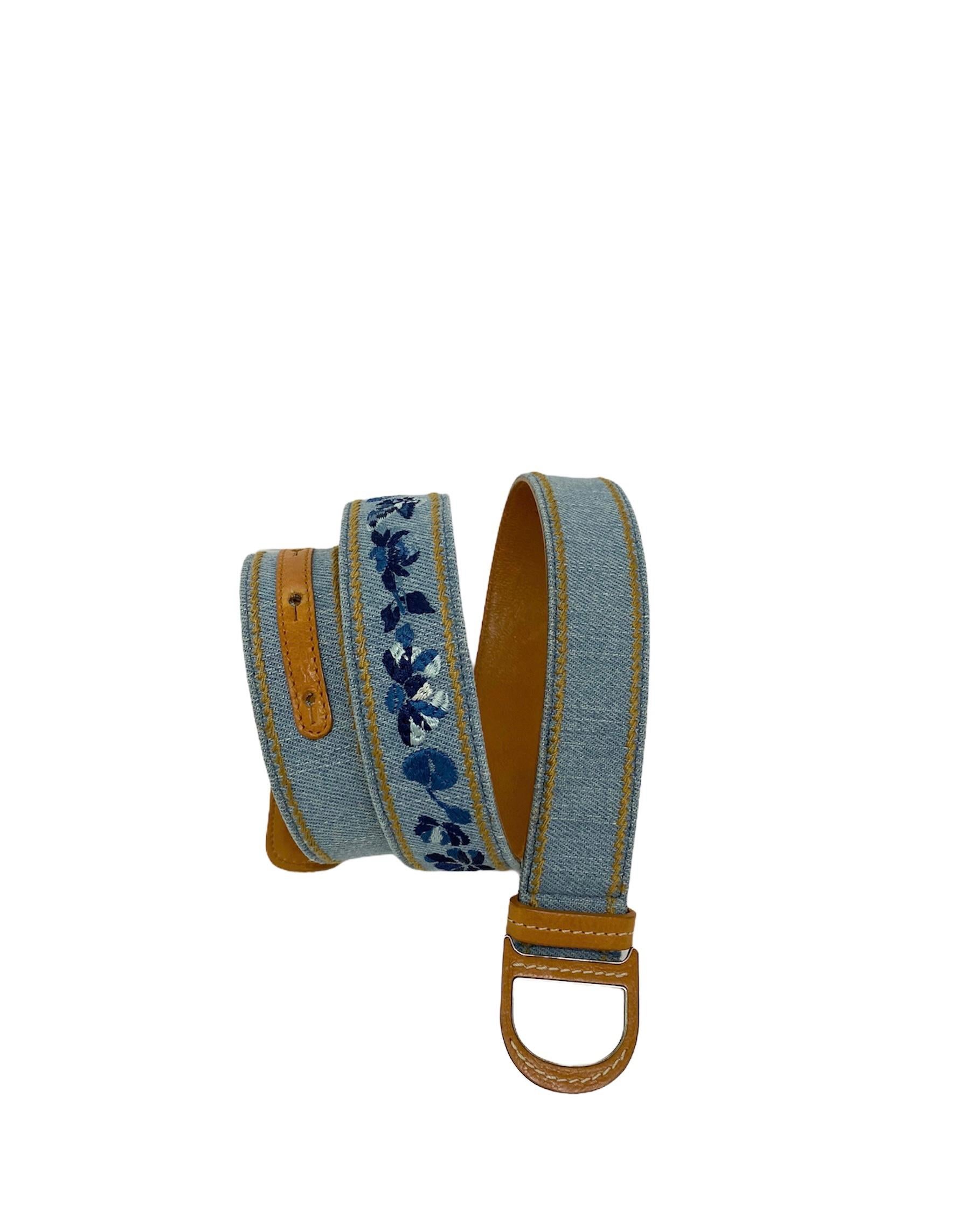 dior embroidered belt