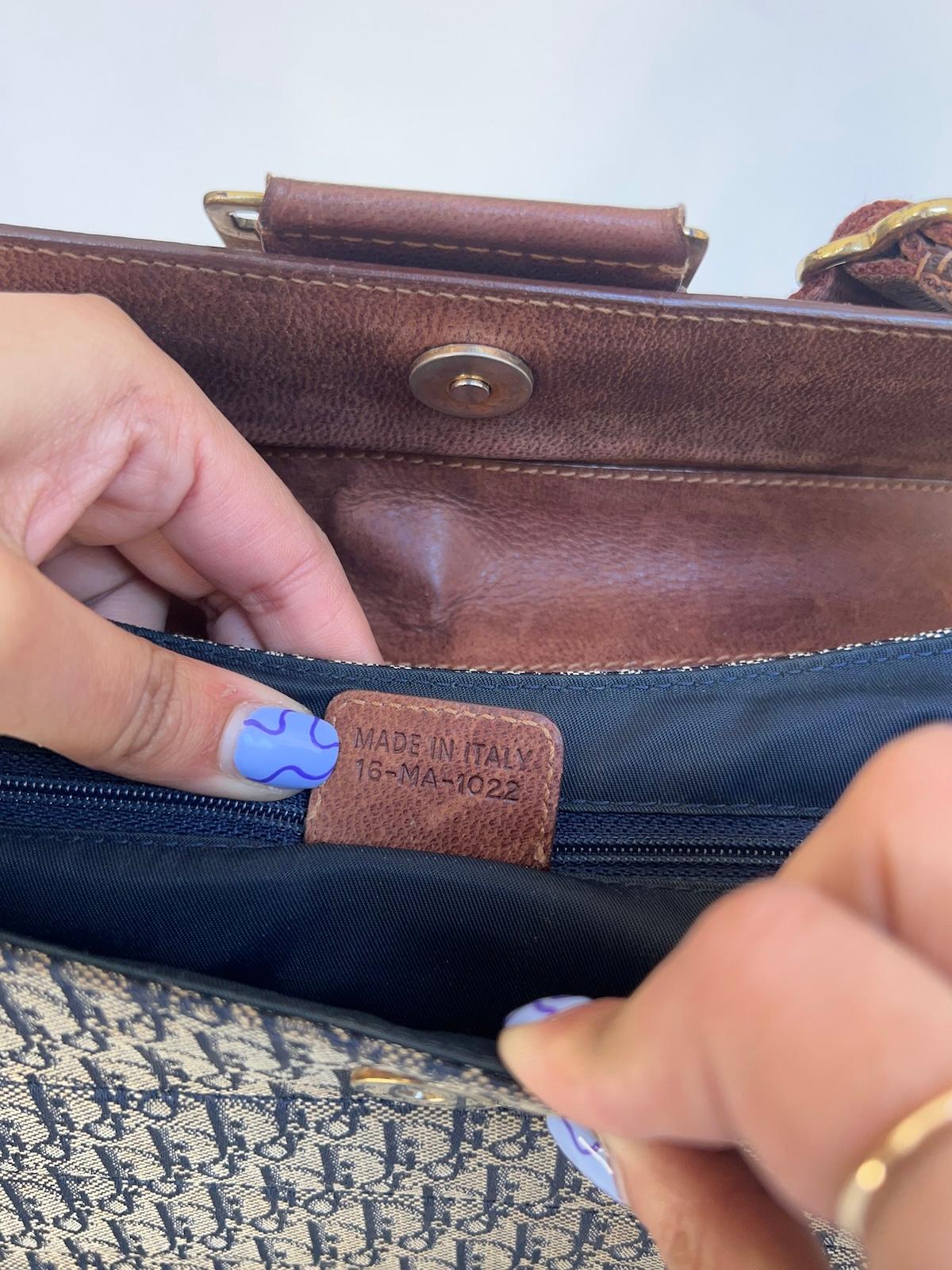 Christian Dior Denim Navy Diorissimo Street Chic Columbus Bag For Sale 4