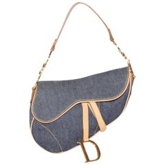 Dior Denim Saddle Bag