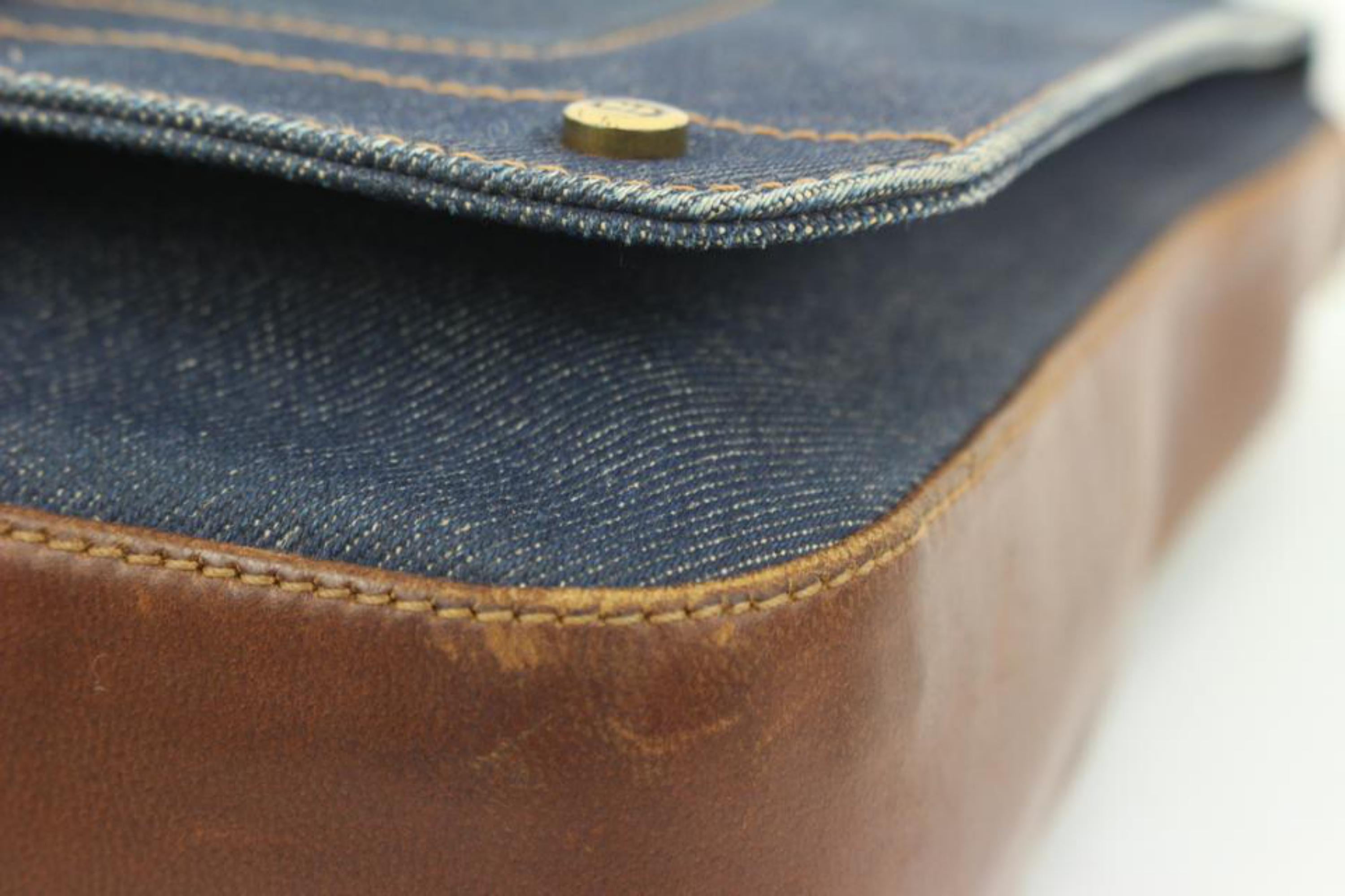 Dior Denim Street Hardware Chic Crossbody Messenger 95d33s 7