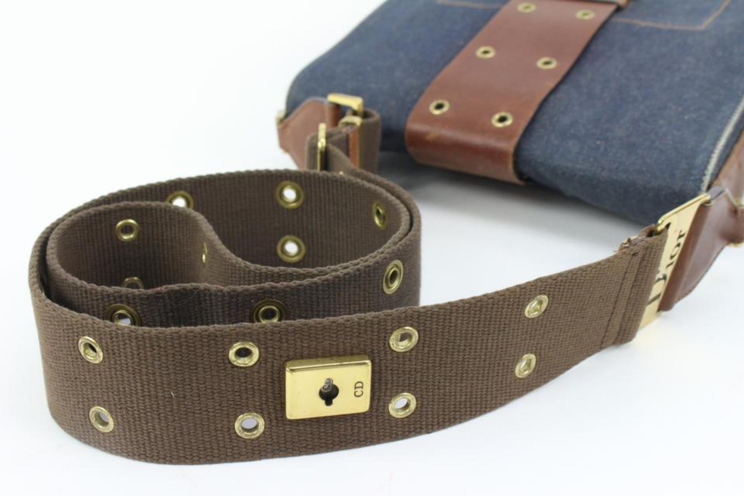 Dior Denim Street Hardware Chic Crossbody Messenger 95d33s 1
