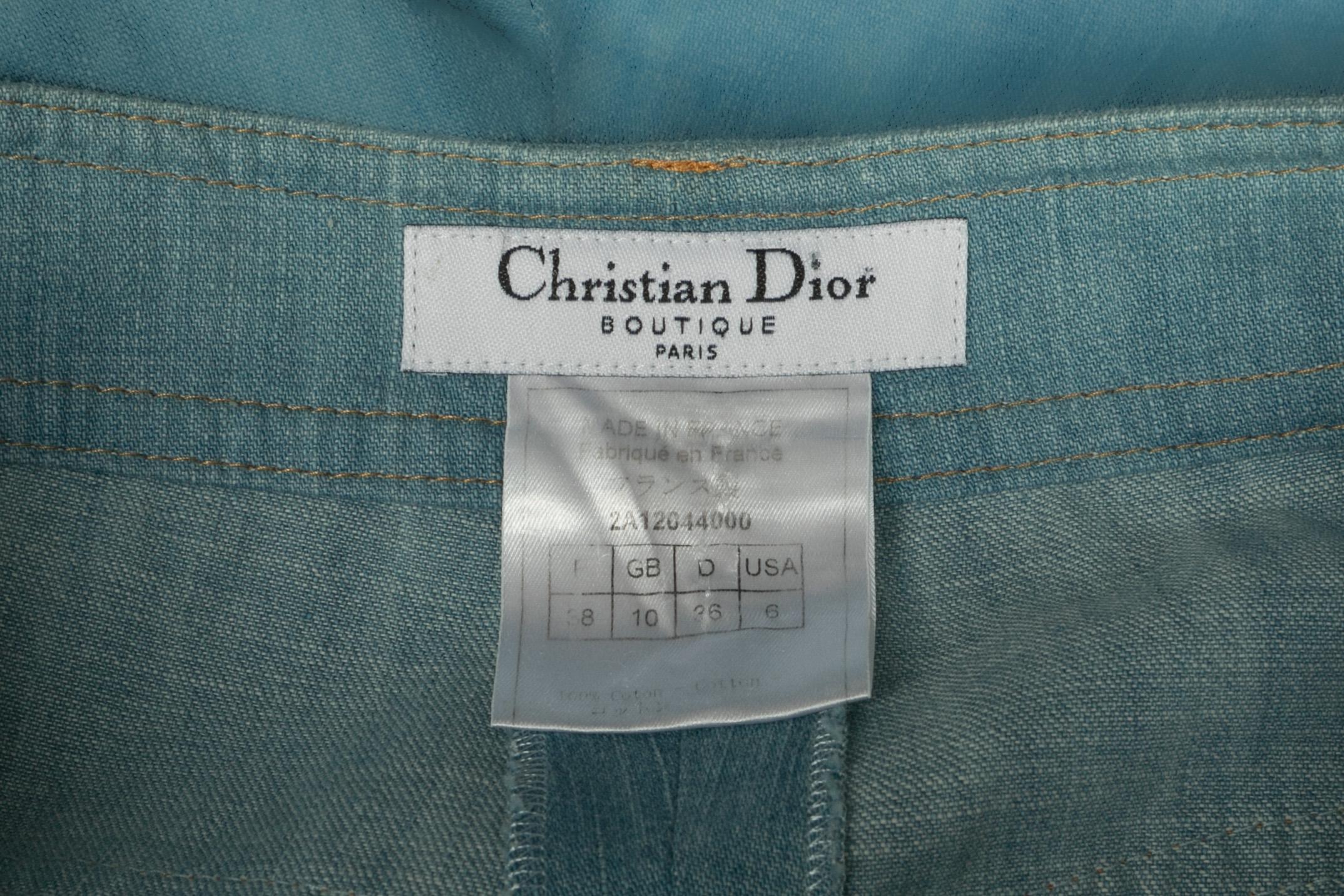Dior-Denim-Hose, ca. 2002 im Angebot 4