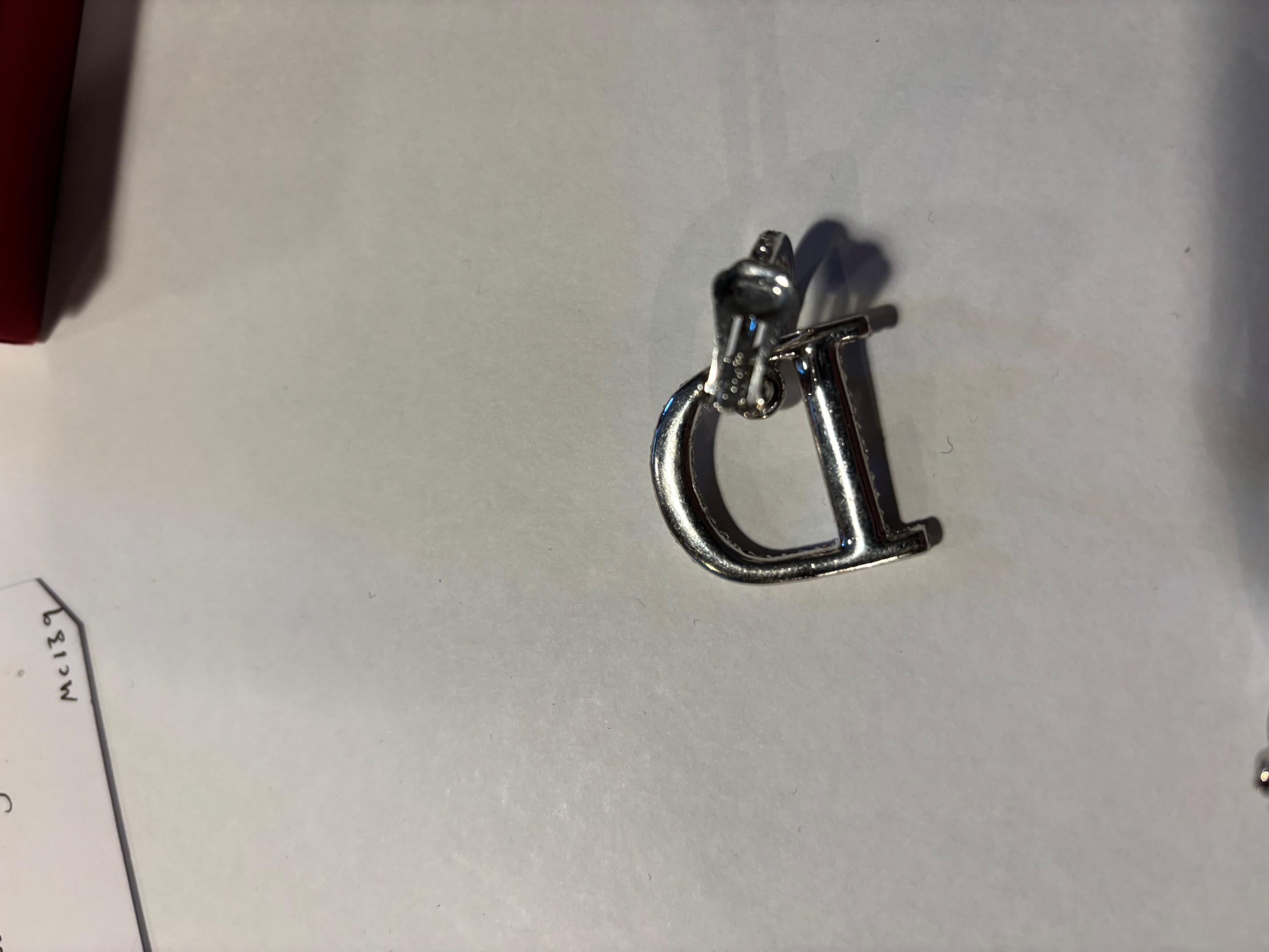 Dior Diamante clip on earrings For Sale 1