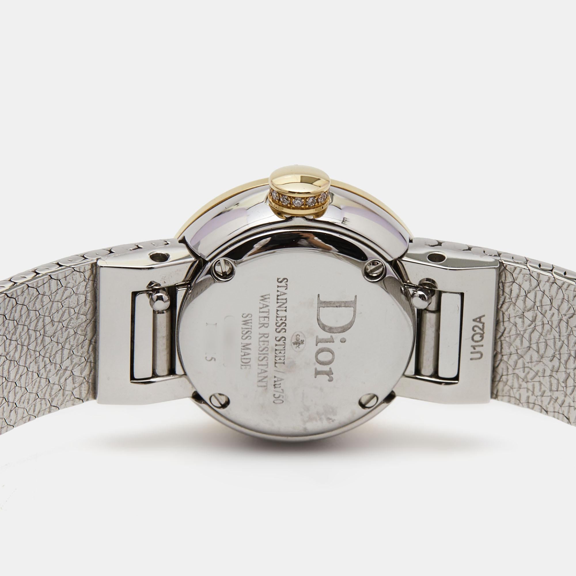 Dior Diamond 18K   La Mini D Dior CD040120M003 Women's Wristwatch 19 mm 2