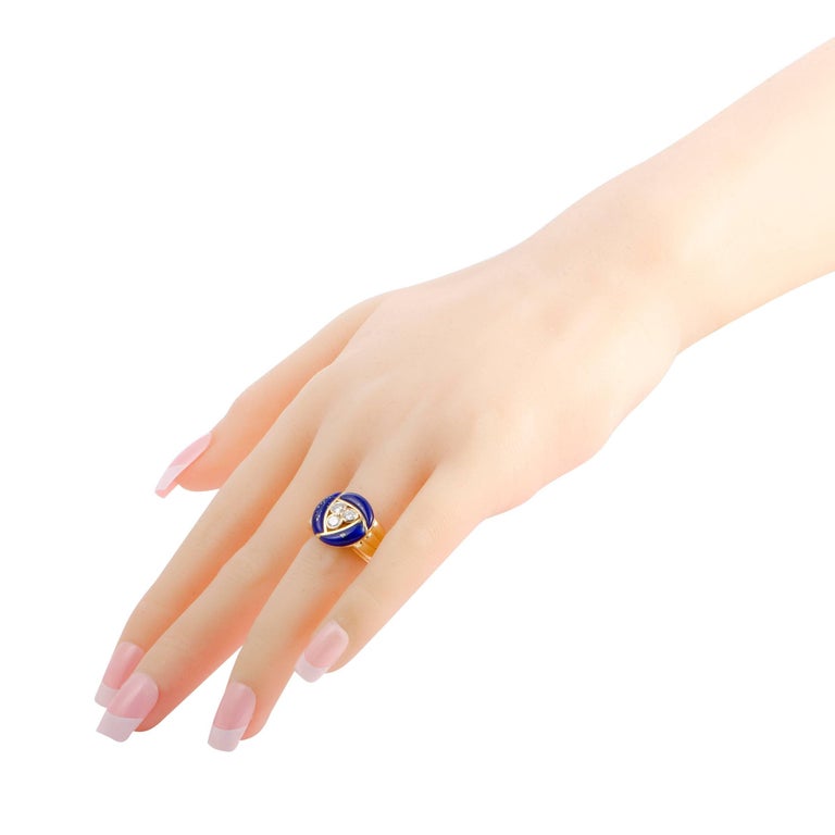 Dior Diamond and Lapis Lazuli Gold Ring For Sale at 1stDibs | lapis ...