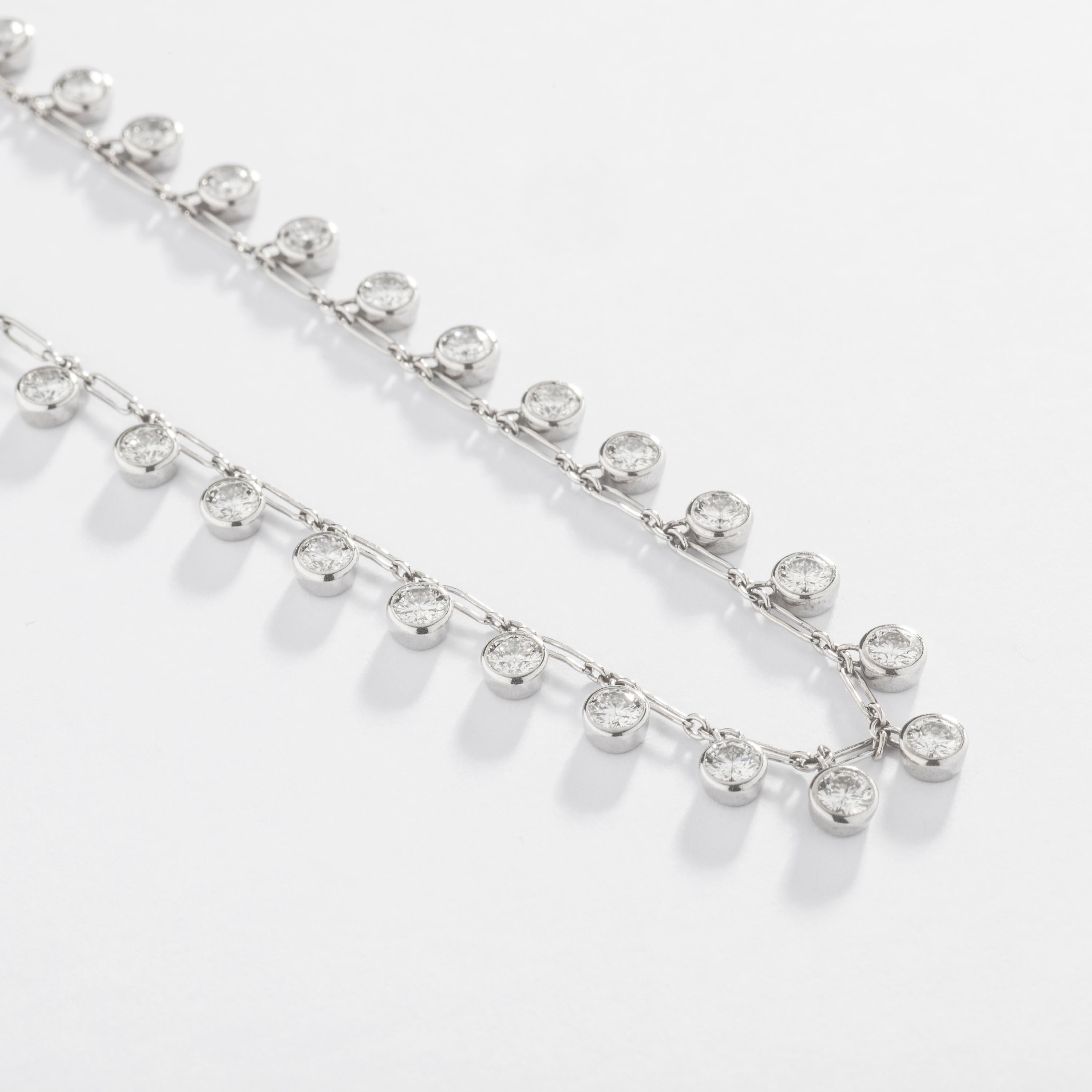 Dior Diamant-Gold-Halskette Sautoir im Zustand „Hervorragend“ in Geneva, CH