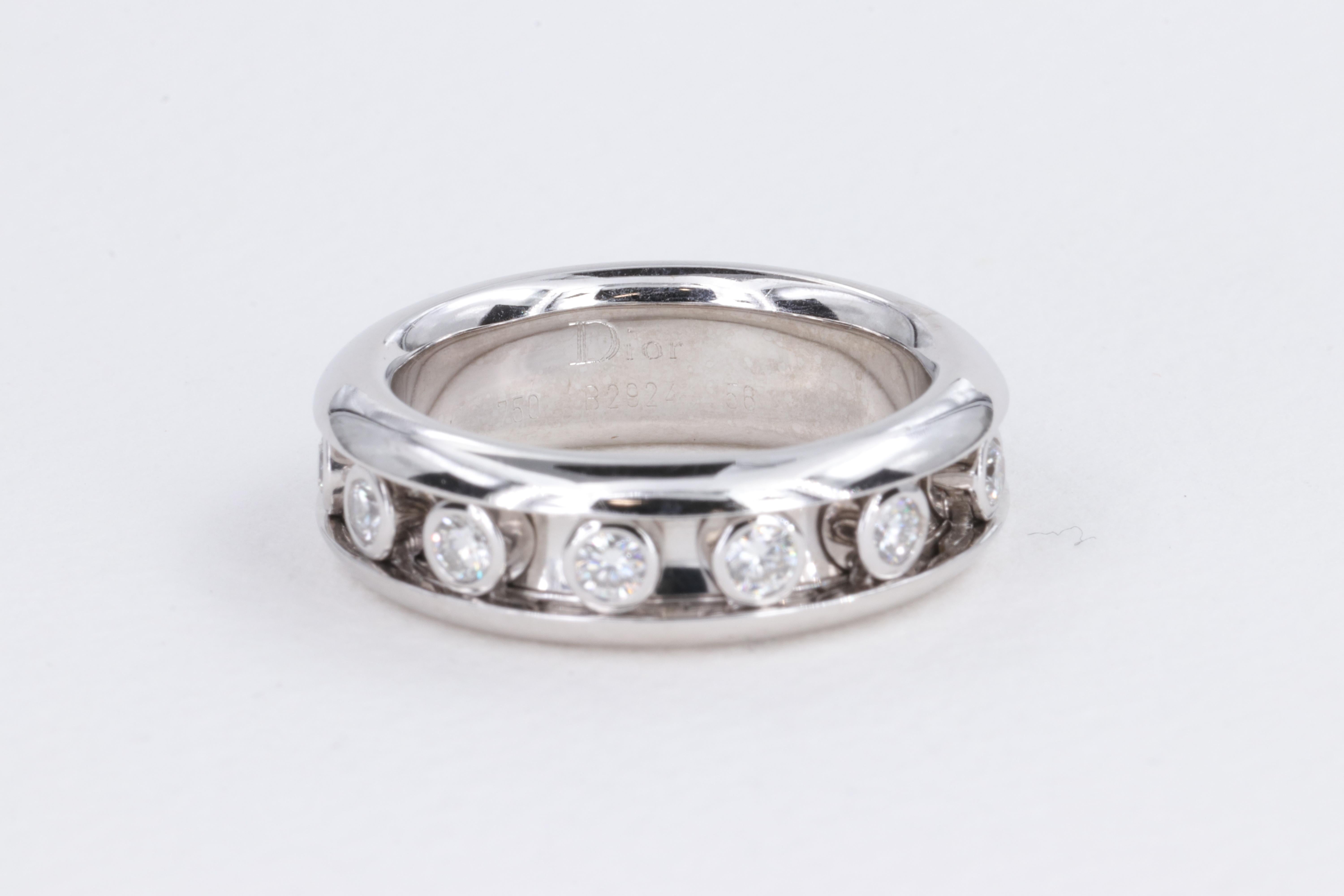 Dior Bracelet flottant en or blanc 18 carats avec diamants en vente 1