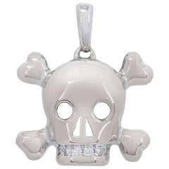 Dior Diamond Tete De Mort Skull Pendant