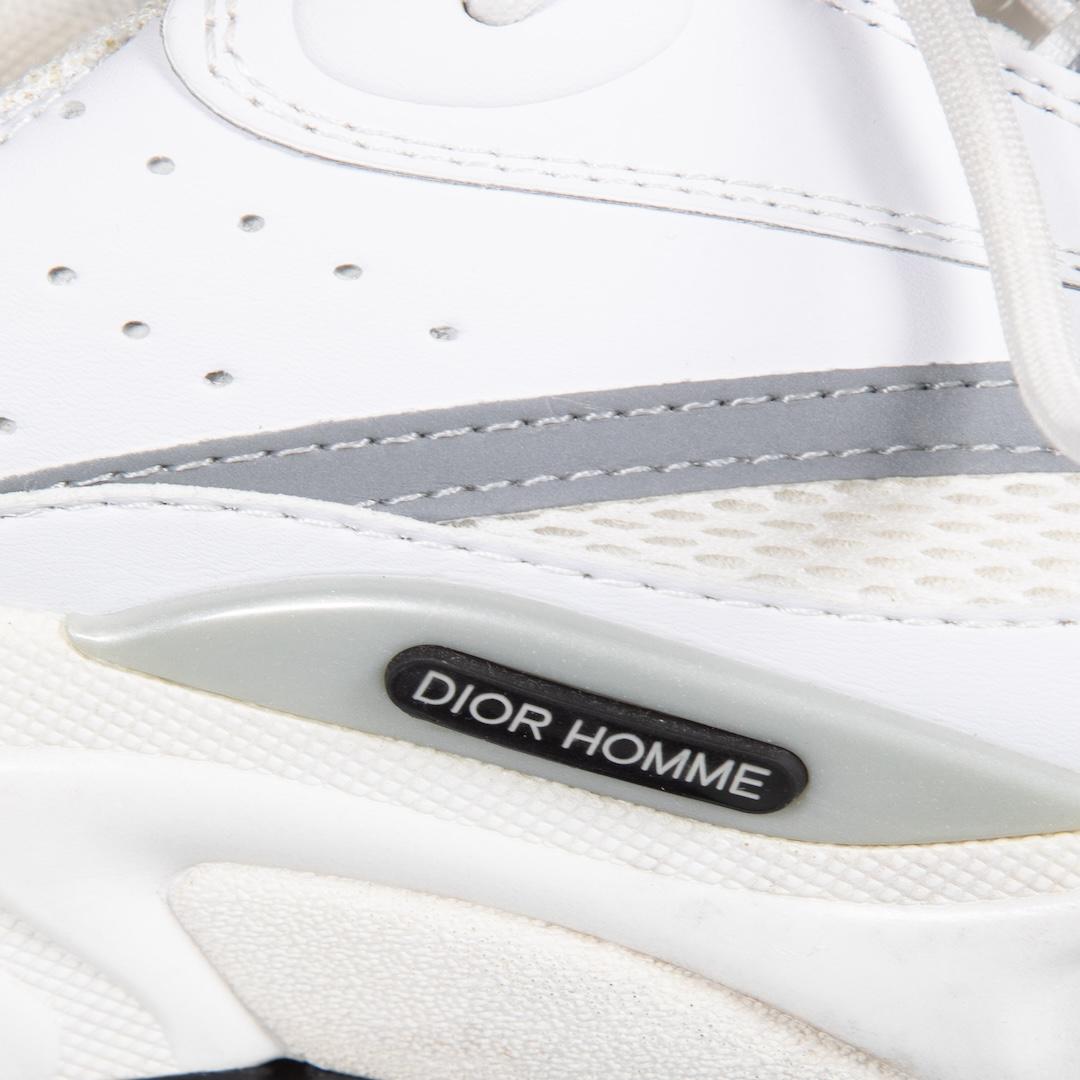 Women's Dior Dior Homme White Leather & Mesh B22 Trainers Size IT 41