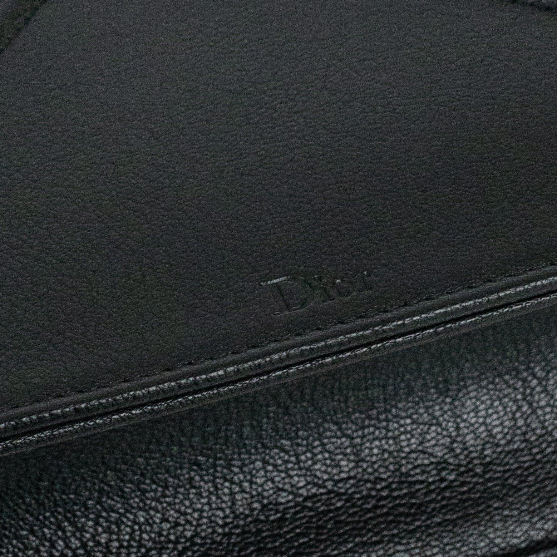 DIOR Diorama Shoulder bag in Black Leather For Sale 8