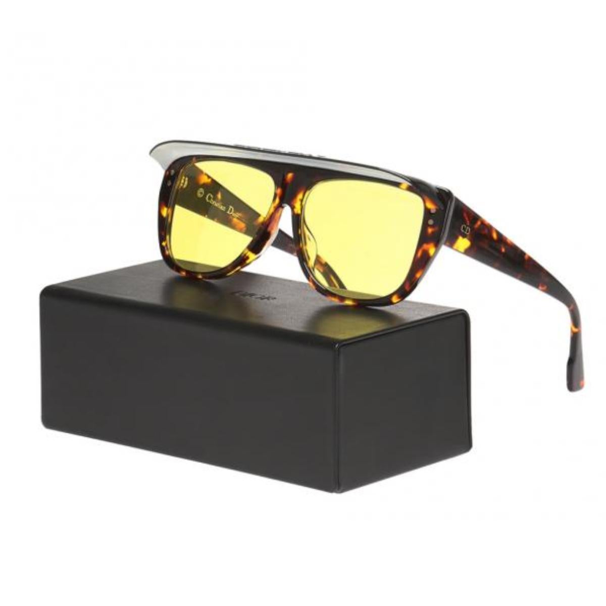 Dior Diorclub 2 Darkhavana Sunglasses In New Condition In Gazzaniga (BG), IT