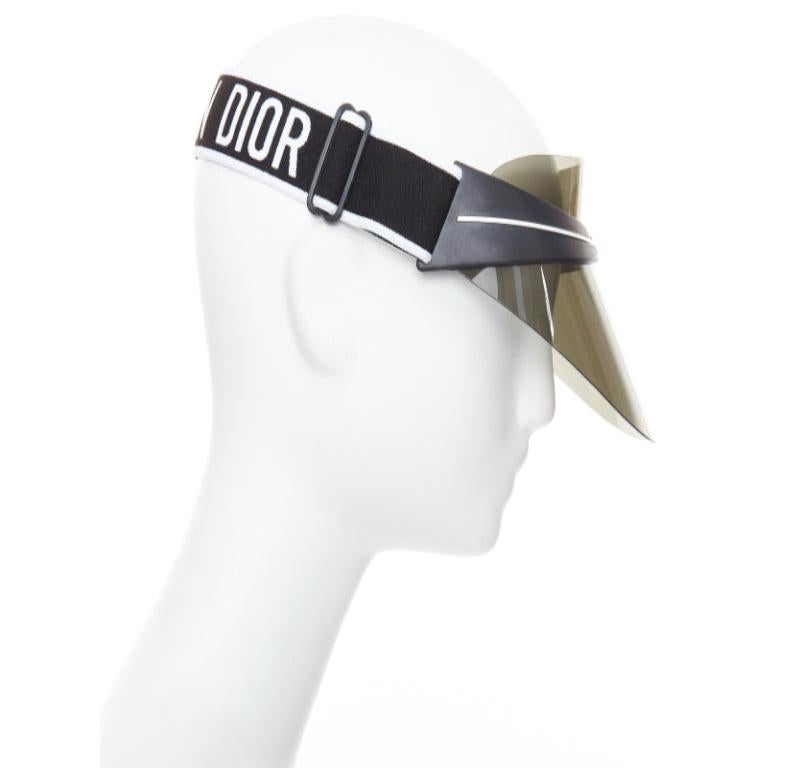 DIOR Diorclub1 cappello da sole con visiera con logo J'adior nero grigio In condizioni buone in vendita a Hong Kong, NT