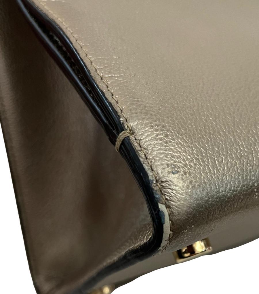 Dior Diorever Metallic Leather Flap Bag For Sale 5