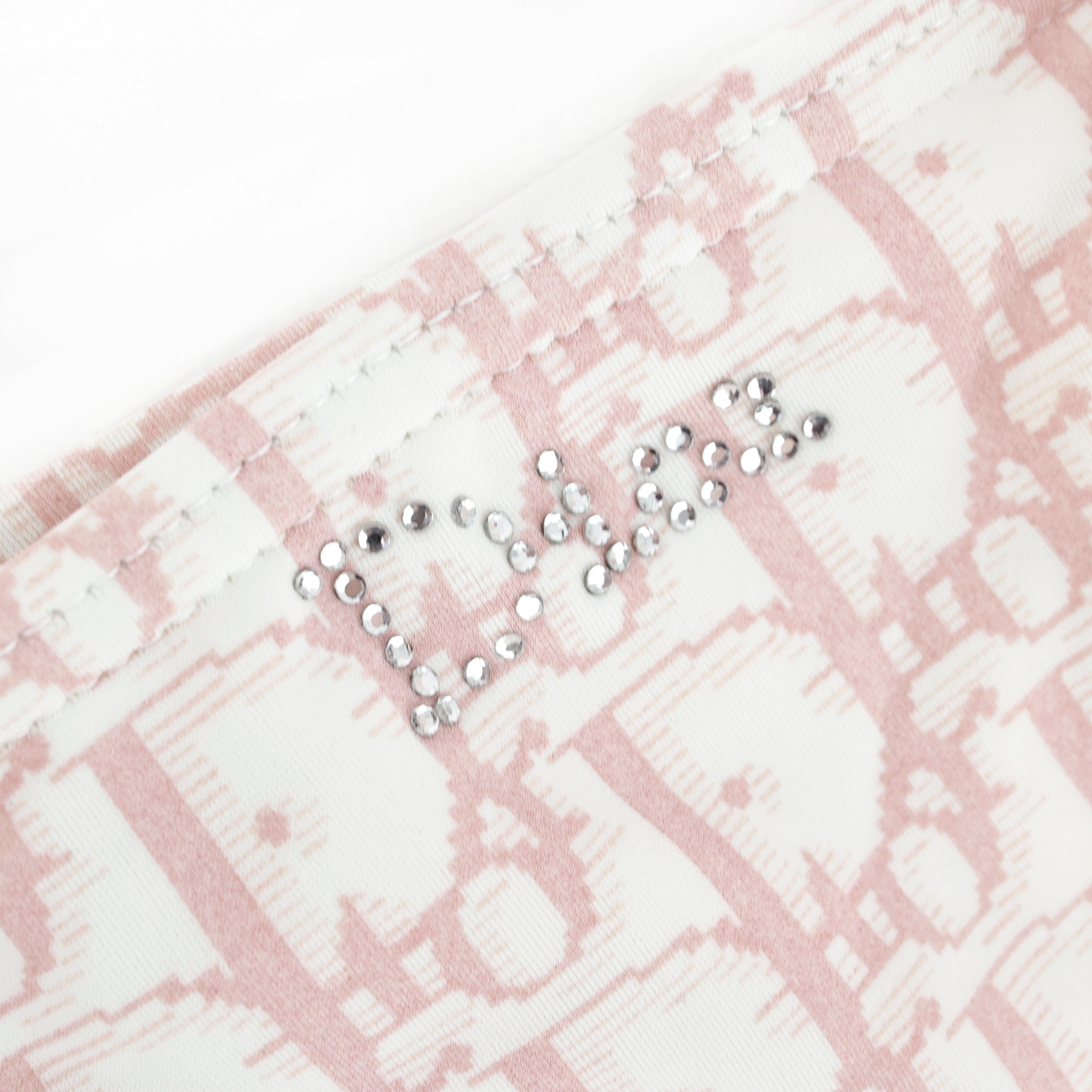 Beige Dior Diorissimo pink monogram bikini For Sale