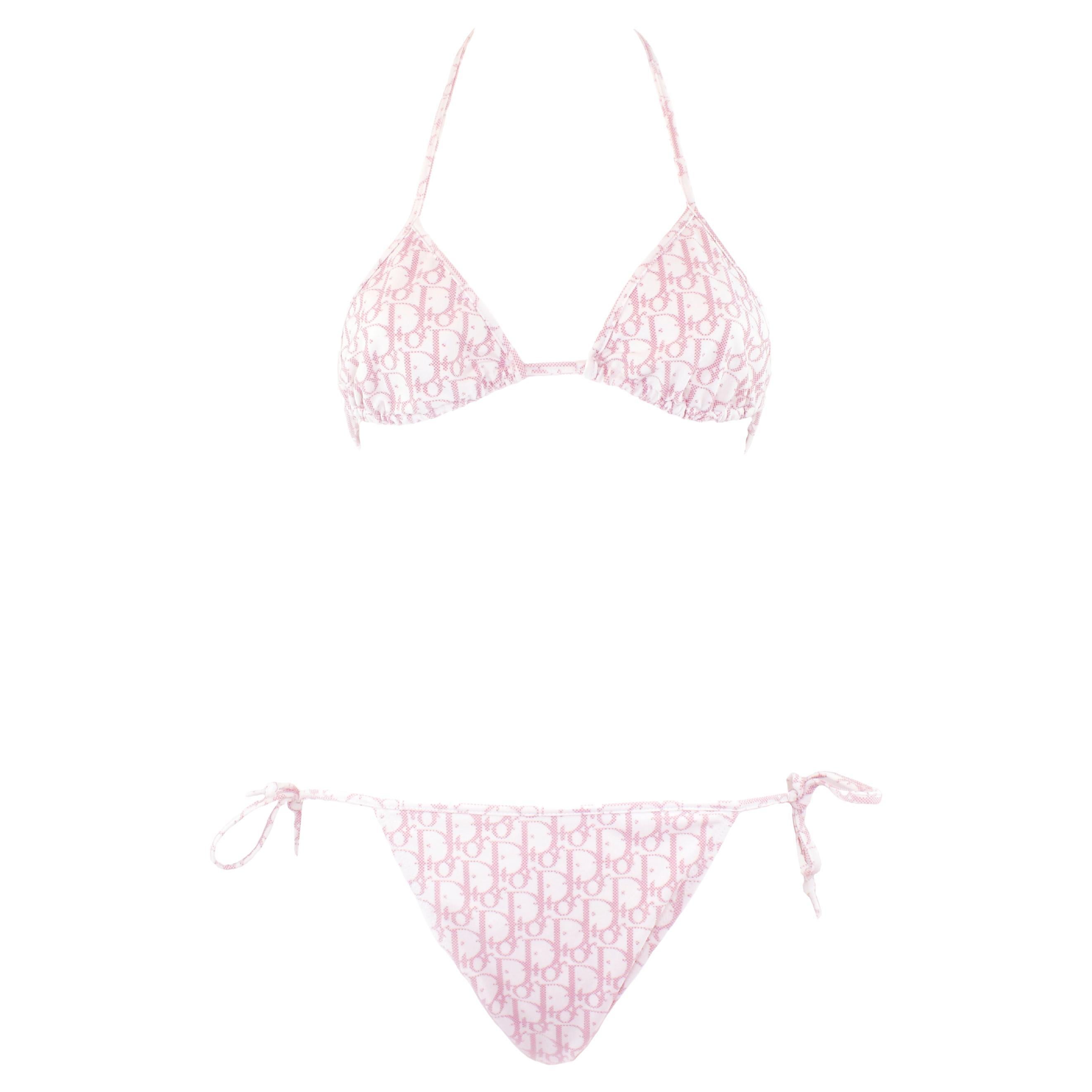 Dior Diorissimo rosa Monogramm-Bikini bei 1stDibs