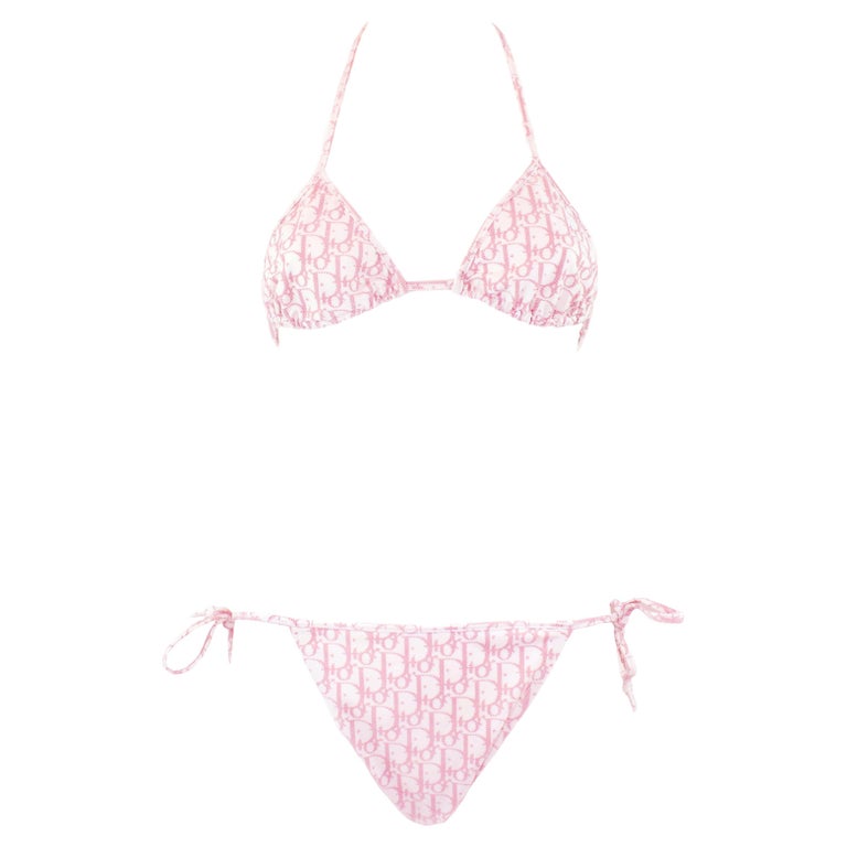 Bikini Dior Diorissimo monograma rosa en 1stDibs España traje de