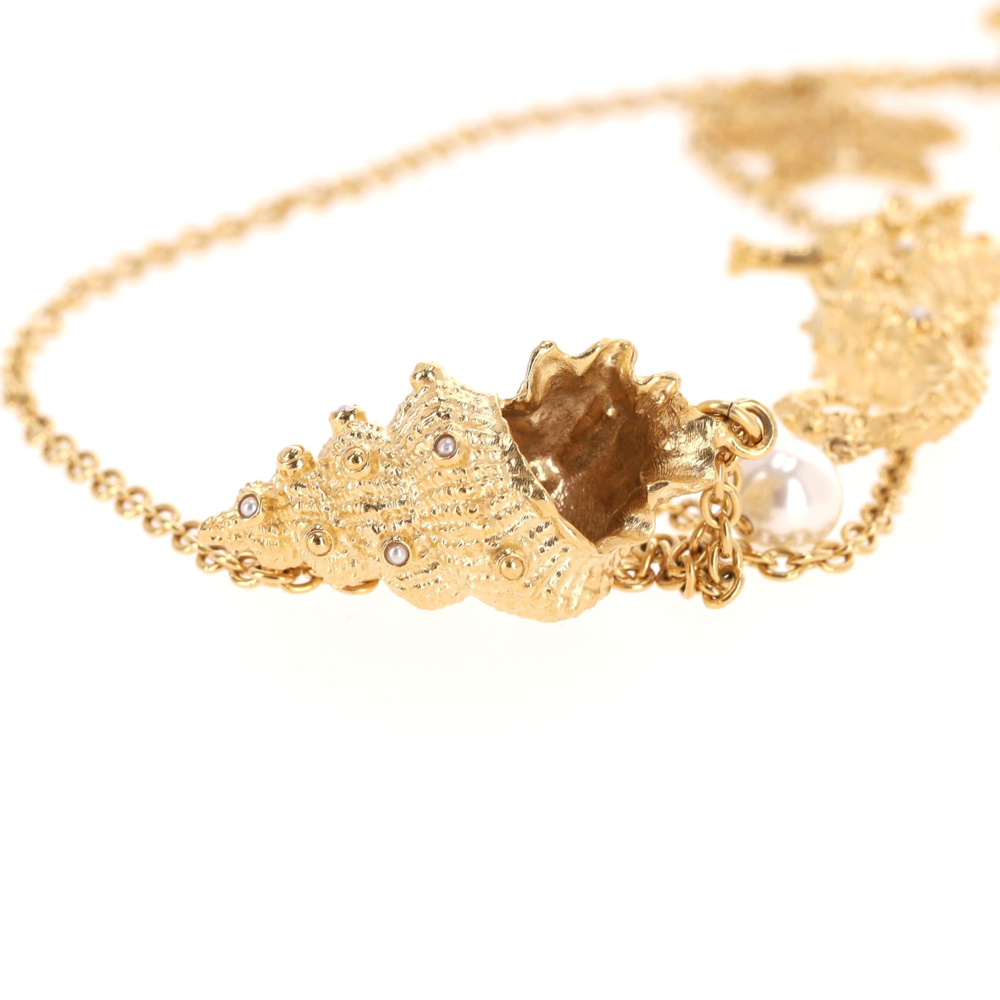 Dior Dioriviera Cabinet de Curiosités Double-Chain Seahorse Multi-Charm Necklace For Sale 2